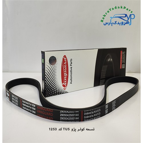 تسمه کولر پژو (5pk 1253 ) / TU5 - ( ونگارد )