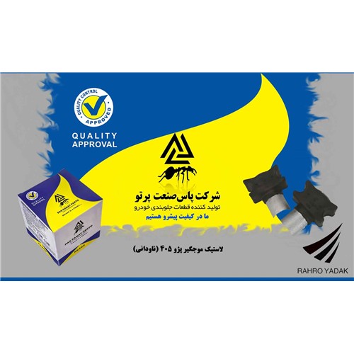 لاستیک موجگیر پژو 405/ ناودانی فلزی ( پاس صنعت )